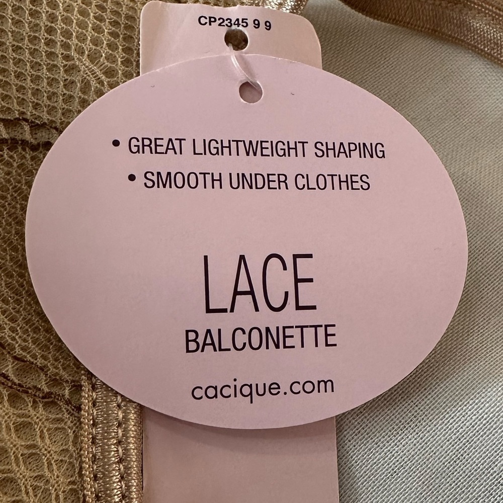 Cacique Women’s Full Coverage Floral Lace Balconette Underwire Bra – Size 38C - Picture 5 of 9